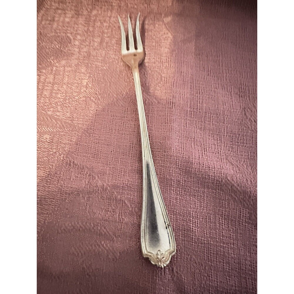 ANTIQUE 1913 GRECIAN  SILVERPLATED SEAFOOD/ COCKTAIL/OYSTER  FORK